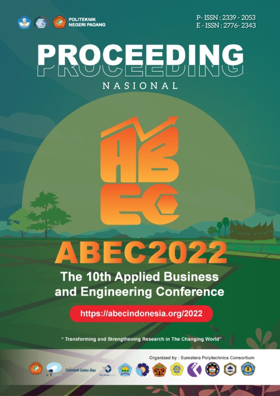 					View Vol. 10 (2022): 10th Applied Business and Engineering Conference
				