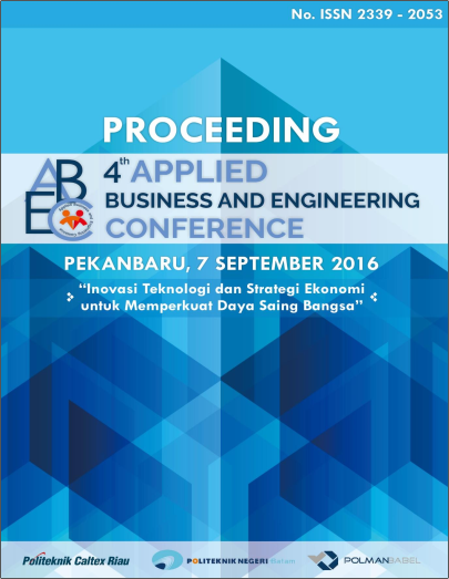 					View Vol. 4 (2016): 4th Applied Business and Engineering Conference
				