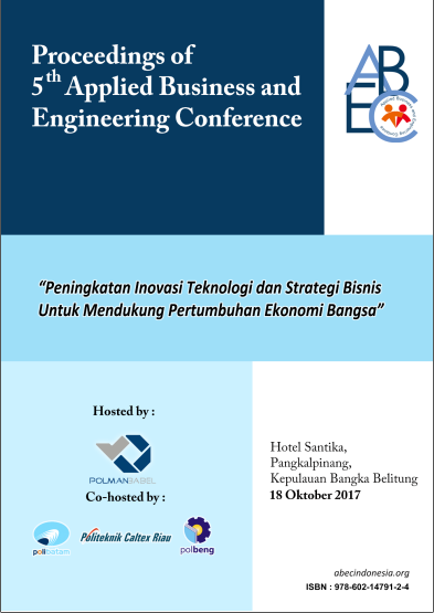 					View Vol. 5 (2017): 5th Applied Business and Engineering Conference
				